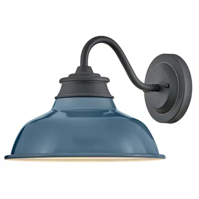 Hinkley Wallace 12" Wide Denim Blue Led Outdoor Barn Wall Light
