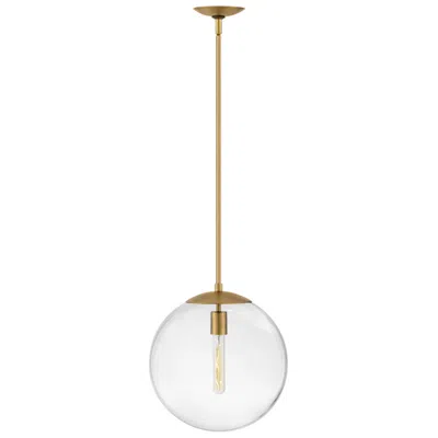 Hinkley Warby 13 1/2" Wide Brass With Clear Glass Shade Pendant Light