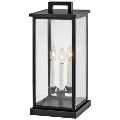 Hinkley Weymouth 20 1/4" Black Finish Outdoor Pier Mount Led Light