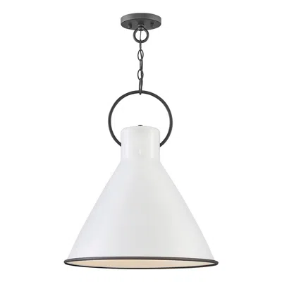 Hinkley Winnie 18" Wide Polished White Pendant Light