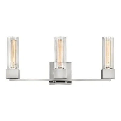 Hinkley Xander 23" Wide Polished Nickel 3-light Bath Light