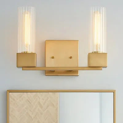 Hinkley Xander 2-light Dimmable Vanity Light In Heritage Brass