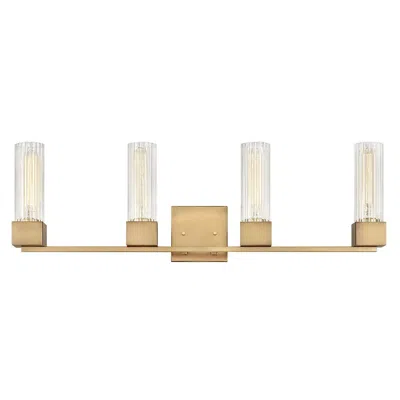 Hinkley Xander 32" Wide Heritage Brass 4-light Bath Light