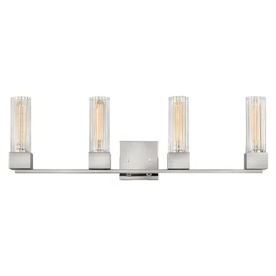 Hinkley Xander 32" Wide Polished Nickel 4-light Bath Light
