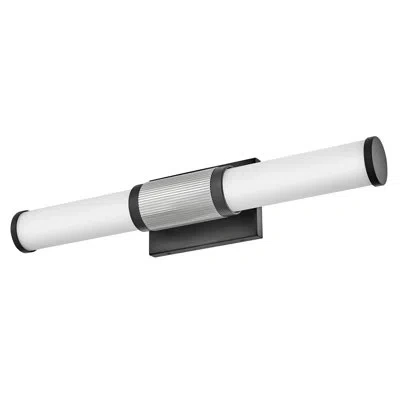 Hinkley Zevi 2 - Light Dimmable Led Bath Bar In Black,chrome