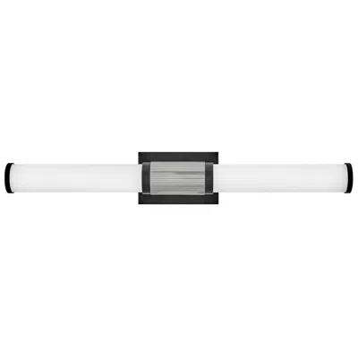 Hinkley Zevi 29" Wide Black With Chrome Led Bath Light