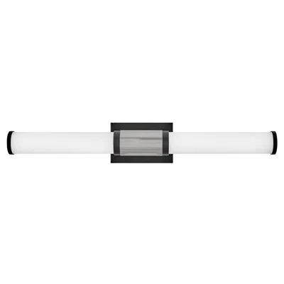 Hinkley Zevi Dimmable Led Bath Bar In Black,chrome