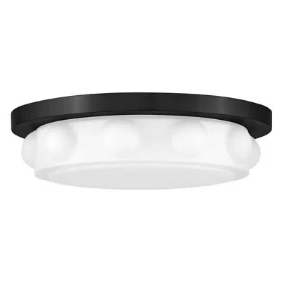 Hinkley Zoey Medium Led Flush Mount In Black