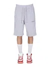 Hinnominate Bermuda With Logo In Gray