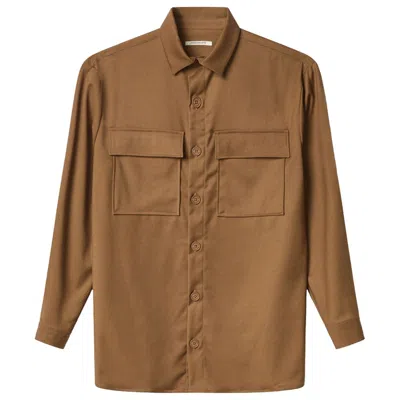Hinnominate Polyester Men's Shirt In Brown