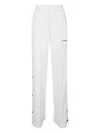 Hinnominate Button-detail Cotton Track Pants In White