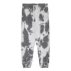 Hinnominate Chic Stone Print Stretch Cotton Trousers In Gray