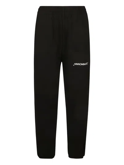 Hinnominate Cotton Logo Track Pants In Black