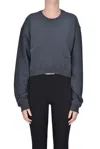 Hinnominate Cropped Sweatshirt In Gray