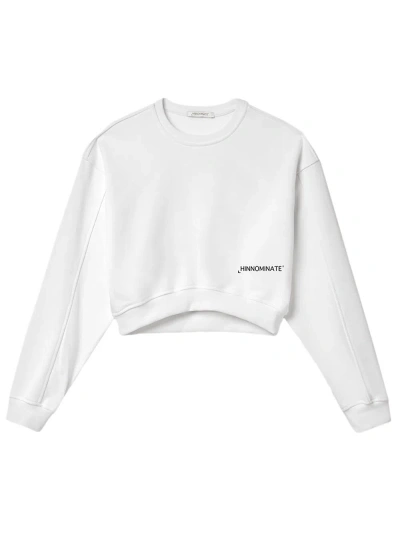 Hinnominate Cropped Sweatshirt In White