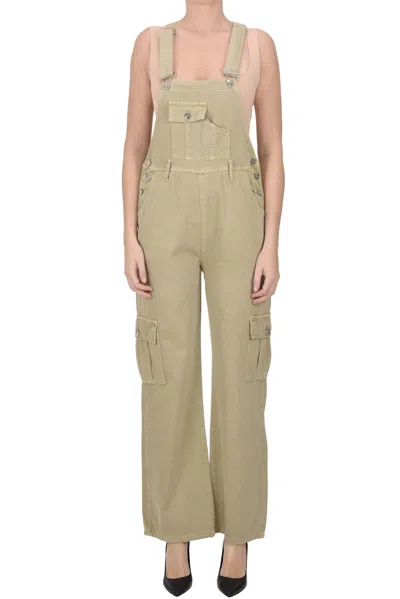 Hinnominate Denim Overalls In Kaki