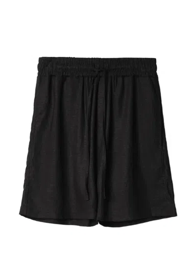 Hinnominate Drawstring-fastening Bermuda Shorts In Black