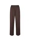 Hinnominate Elasticated Pintuck Trousers In Brown