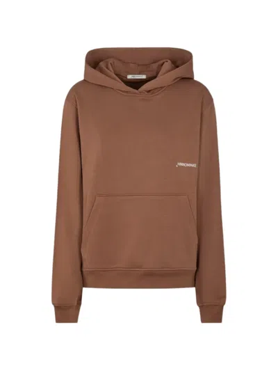 Hinnominate Hooded Long-sleeve Sweater In Brown