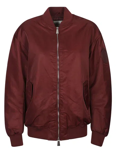 Hinnominate Zip Bomber Jacket In Red
