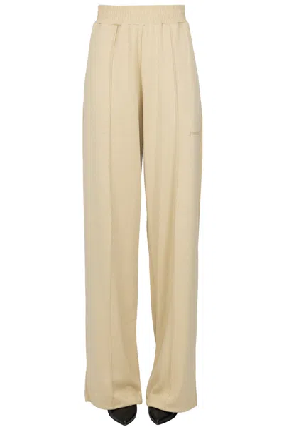 Hinnominate Jersey Trousers In Neutral
