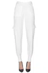 Hinnominate Knitted Cargo Trosuers In White