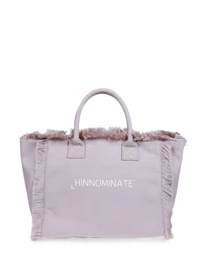 Hinnominate Large Fringe-trim Tote Bag In Red