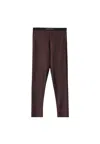 Hinnominate Leggings Woman  Logo On Elastic In Brown