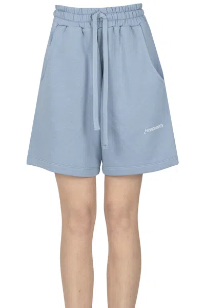 Hinnominate Lightweight Fleece Shorts In Blue
