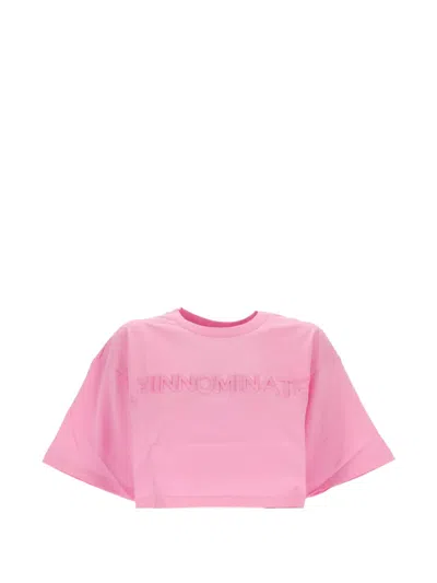Hinnominate 로고 크롭 탑 In Pink