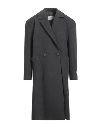 Hinnominate Man Coat Lead Size L Polyester, Viscose, Elastane In Grey