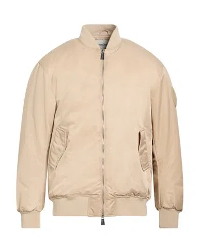 Hinnominate Man Jacket Beige Size S Polyamide In Gold
