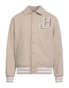 Hinnominate Man Jacket Beige Size S Polyester, Viscose, Elastane In Neutral