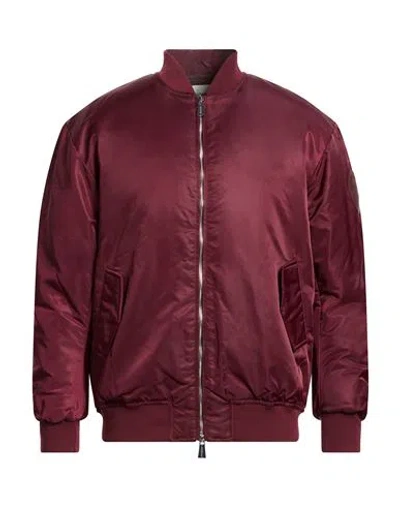Hinnominate Man Jacket Burgundy Size Xs Polyamide In Red