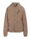 Hinnominate Man Jacket Khaki Size Xl Polyamide In Beige