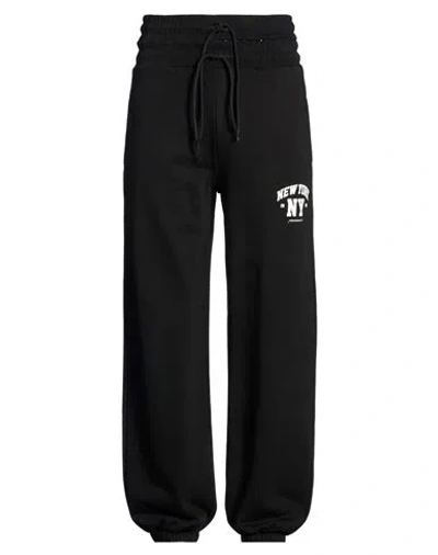 Hinnominate Man Pants Black Size Xs/s Cotton, Polyester