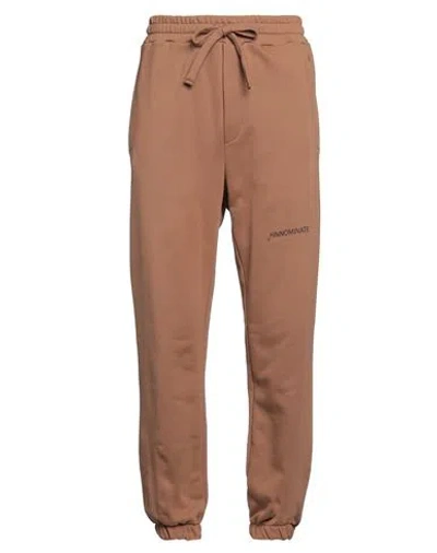 Hinnominate Man Pants Camel Size S Cotton In Beige