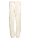Hinnominate Man Pants Ivory Size M Cotton In White