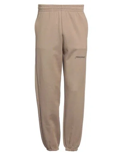 Hinnominate Man Pants Khaki Size L Cotton In Beige