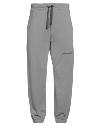 Hinnominate Man Pants Lead Size L Cotton In Grey