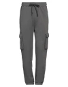 Hinnominate Man Pants Lead Size L Cotton In Grey
