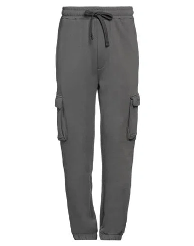 Hinnominate Man Pants Lead Size L Cotton In Grey
