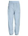 Hinnominate Man Pants Light Blue Size L Polyamide In Blue