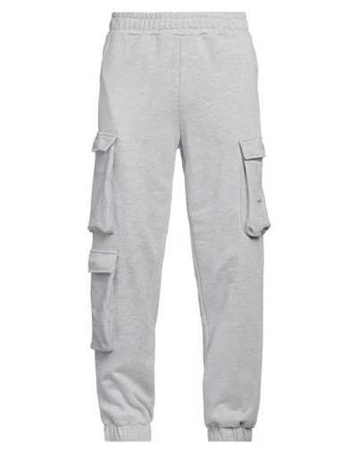 Hinnominate Man Pants Light Grey Size M Cotton