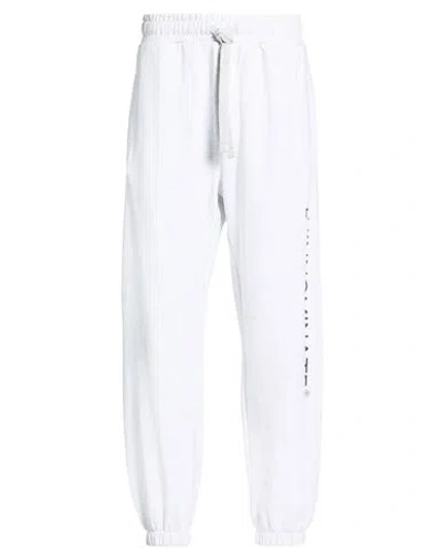 Hinnominate Man Pants Light Grey Size S Cotton In White