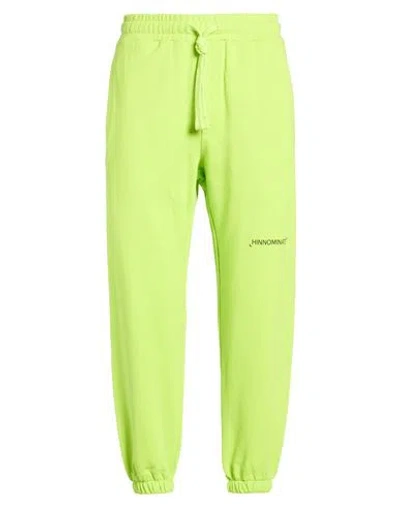 Hinnominate Man Pants Lime Green Size Xl Cotton