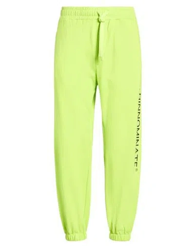 Hinnominate Man Pants Lime Green Size Xl Cotton