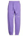 Hinnominate Man Pants Purple Size L Cotton