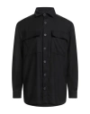 Hinnominate Man Shirt Black Size L Polyester, Viscose, Elastane In Black