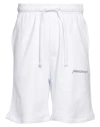 Hinnominate Man Shorts & Bermuda Shorts White Size S Cotton In White